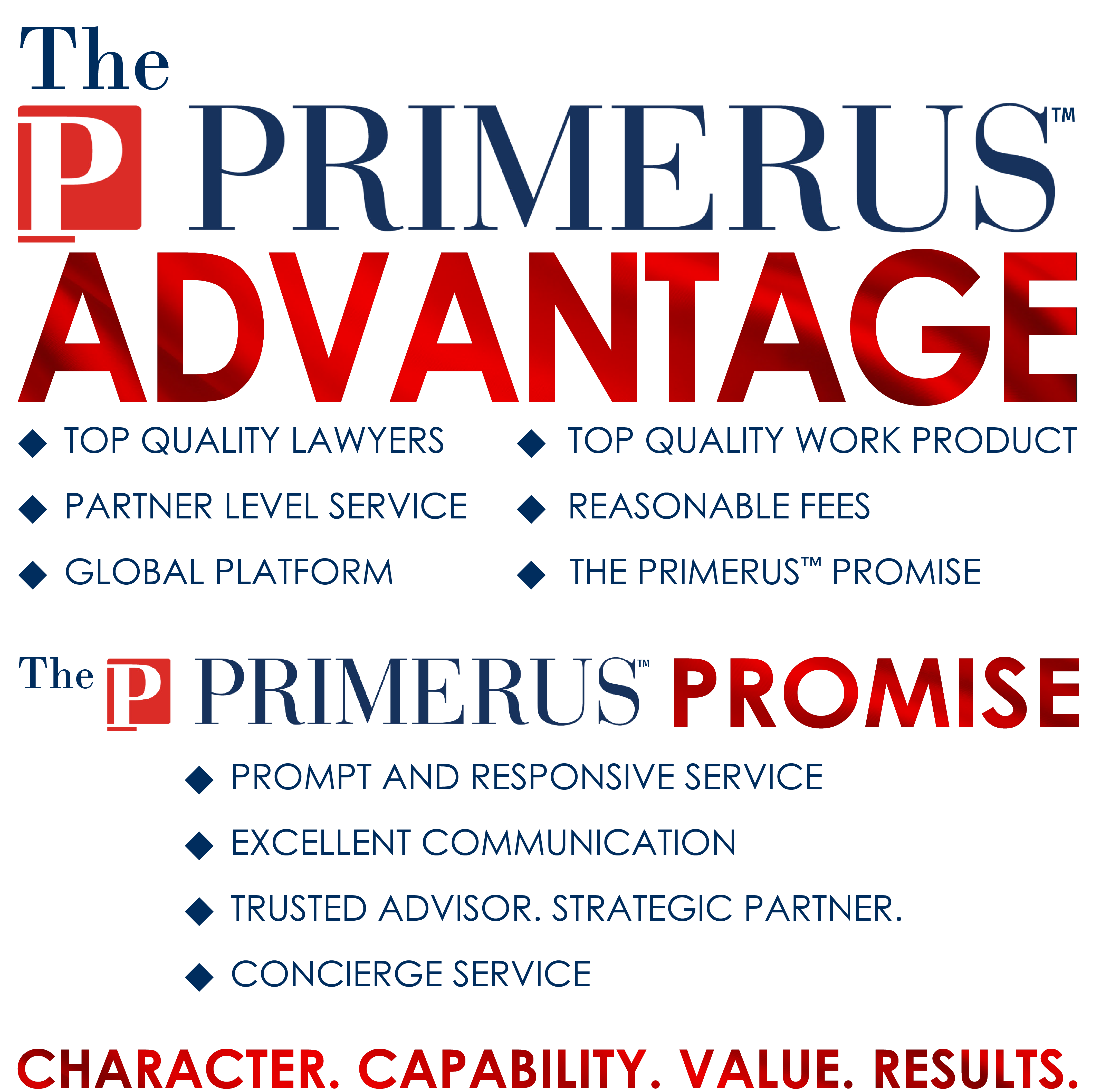 Primerus Advantage - Primerus Promise