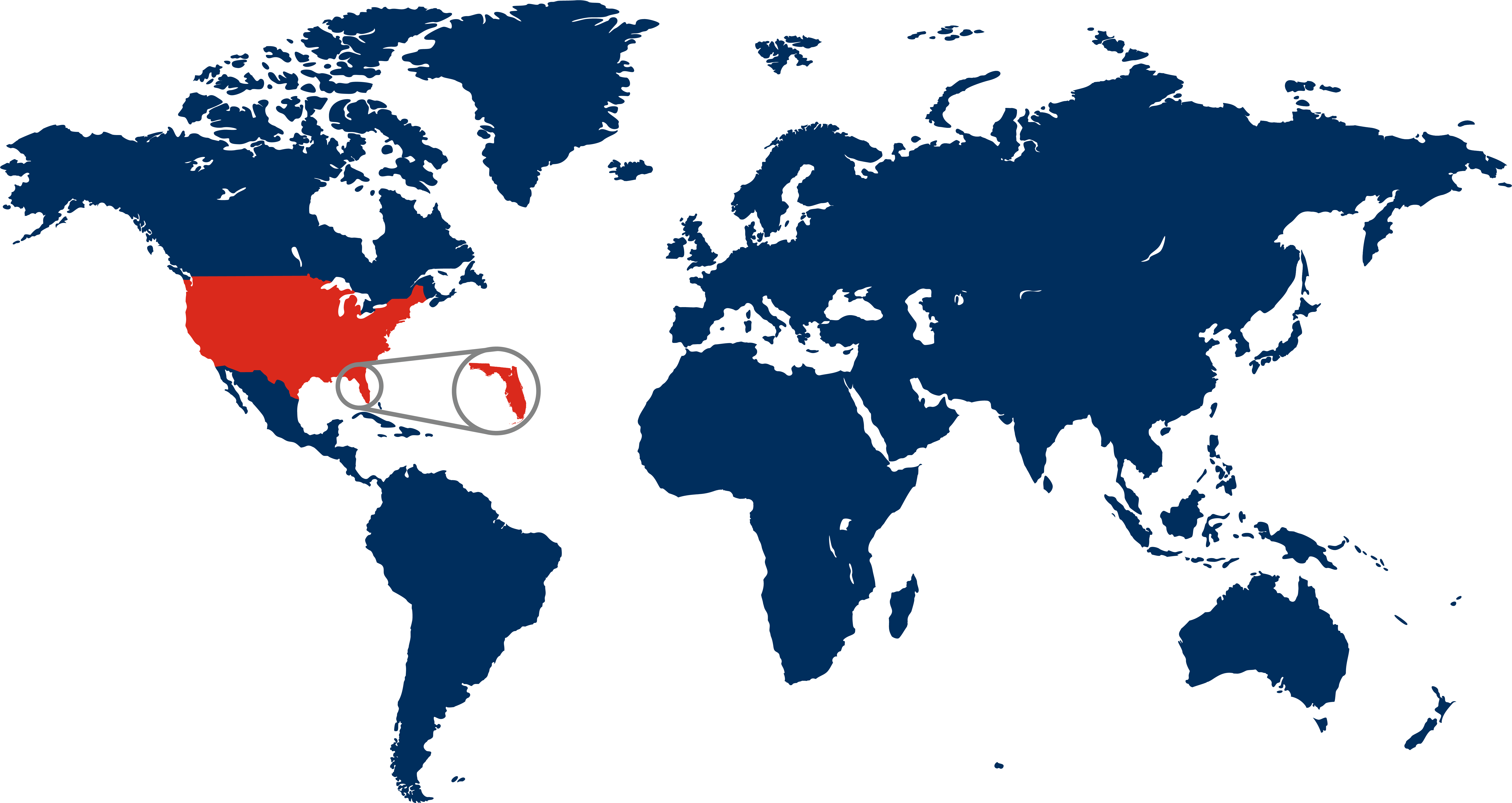 2024 May 14 - Weekly Travelogue - Florida World Map - navy