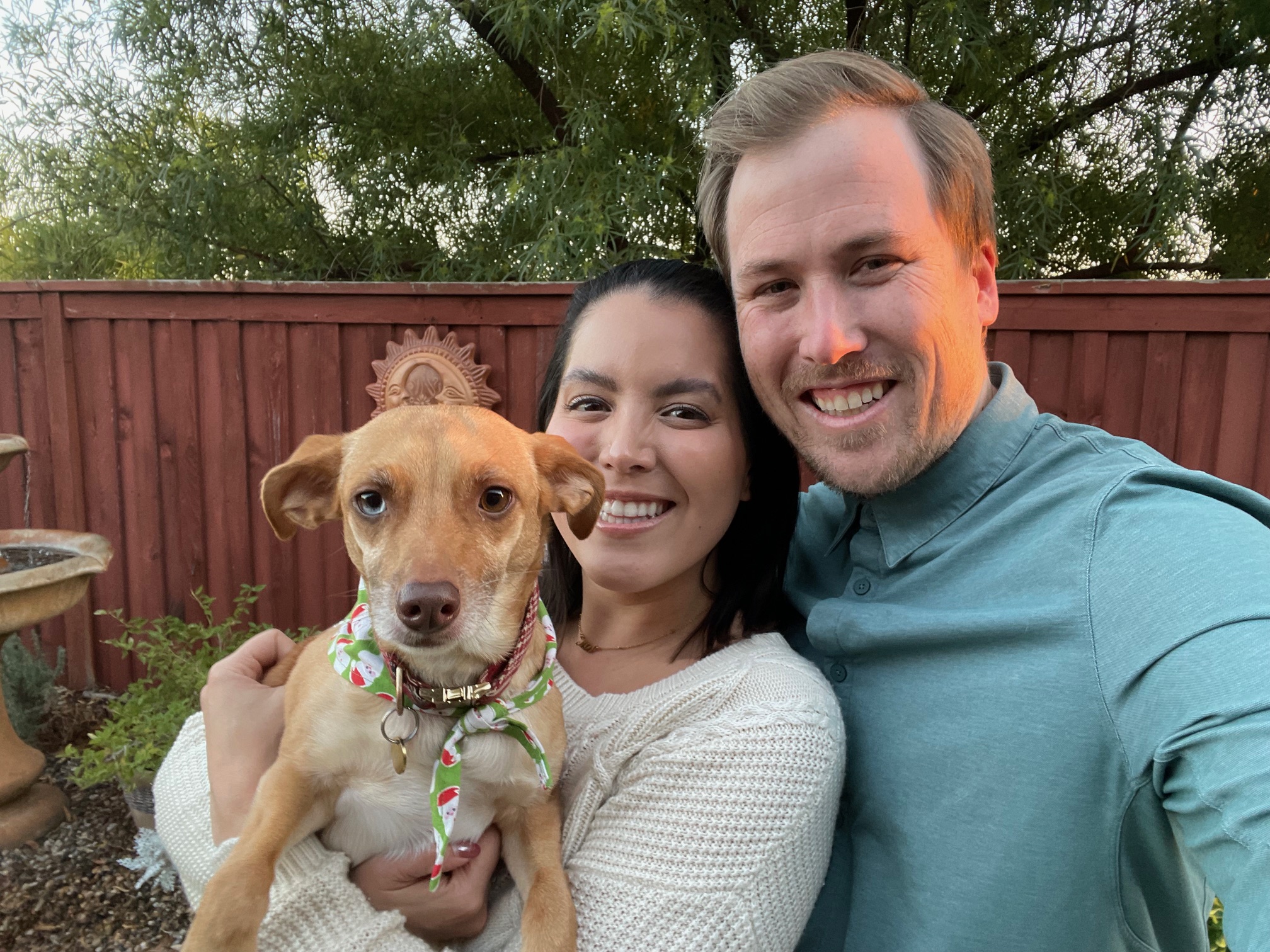 Jizell and her husband, Kelly, enjoy cycling, kayaking, and hiking with hiking with their dog, Kaia, a chihuahua-Rhodesian ridgeback mix.