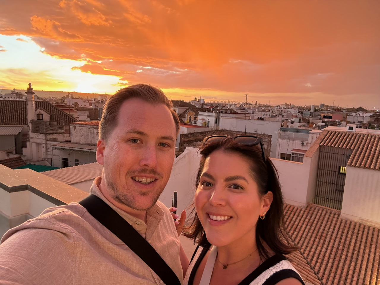 Jizell and Kelly have been married for two years and only in April took their honeymoon to Seville, Spain.