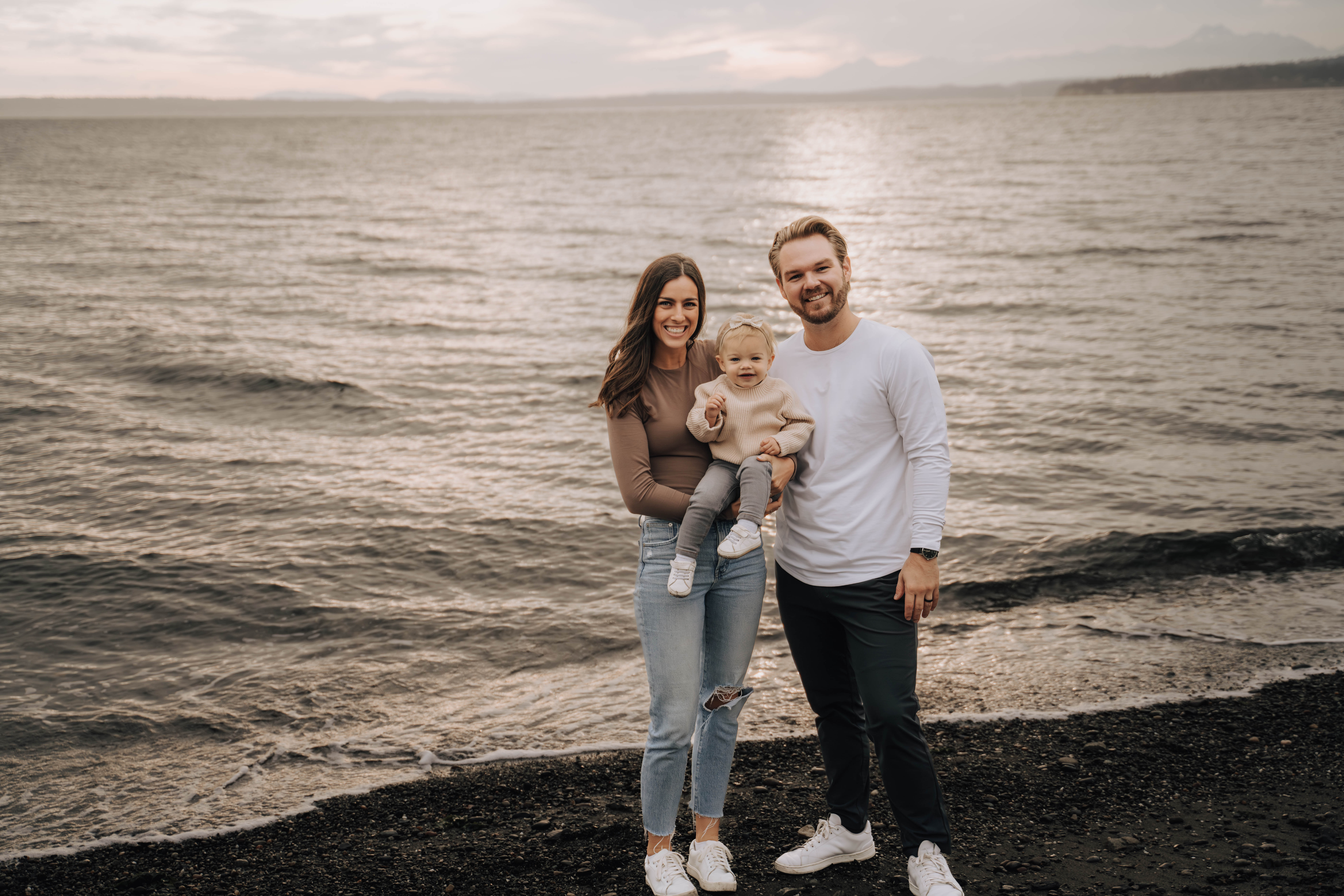 Dexter and his wife Bonnie with their 2-year-old daughter, Avery. The couple met in college at Utah Valley University. Bonnie works at a financial planning firm in Redmond.
