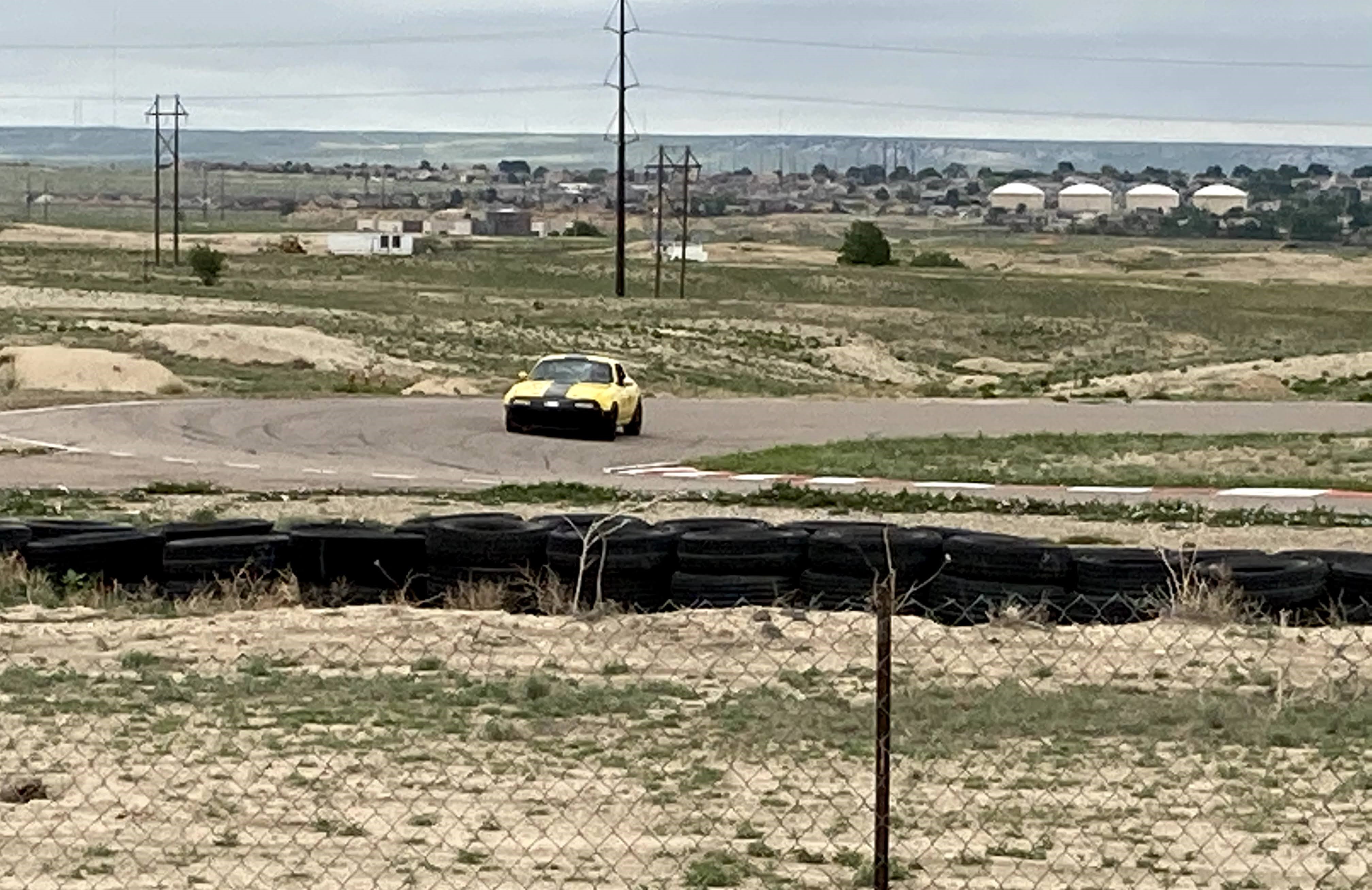 Wesoky handles a turn in his 1991 Mazda Miata.