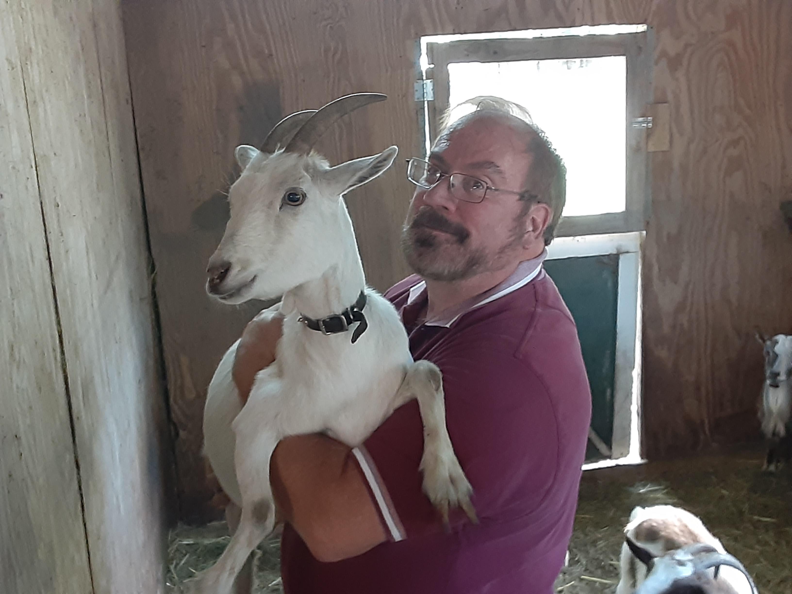 2022 June 06 - Weekly Member Feature - Bob Bivins - with Stripe the goat