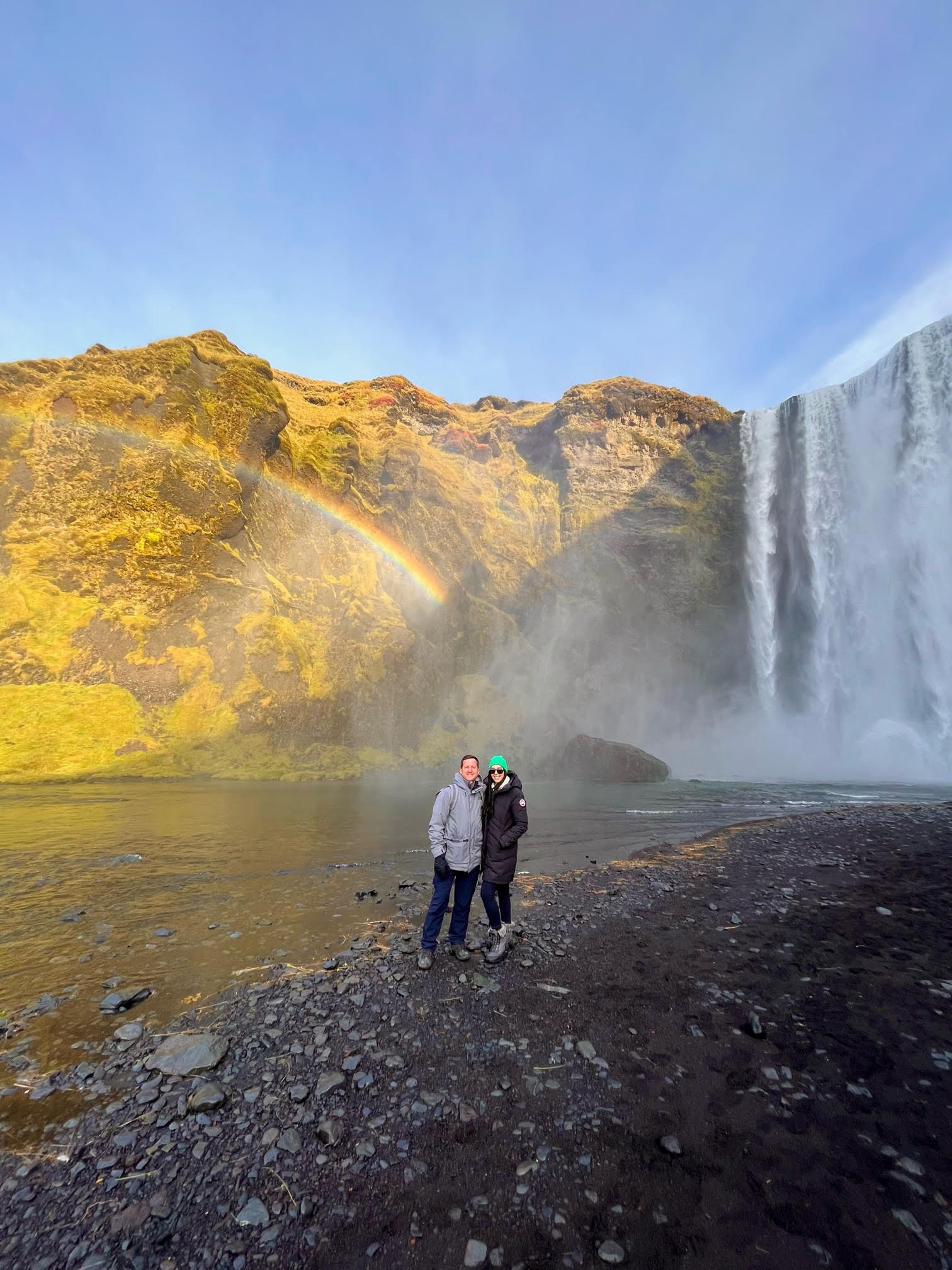 Jordan Palatiello and his wife, Natalie, on a recent trip to Iceland.