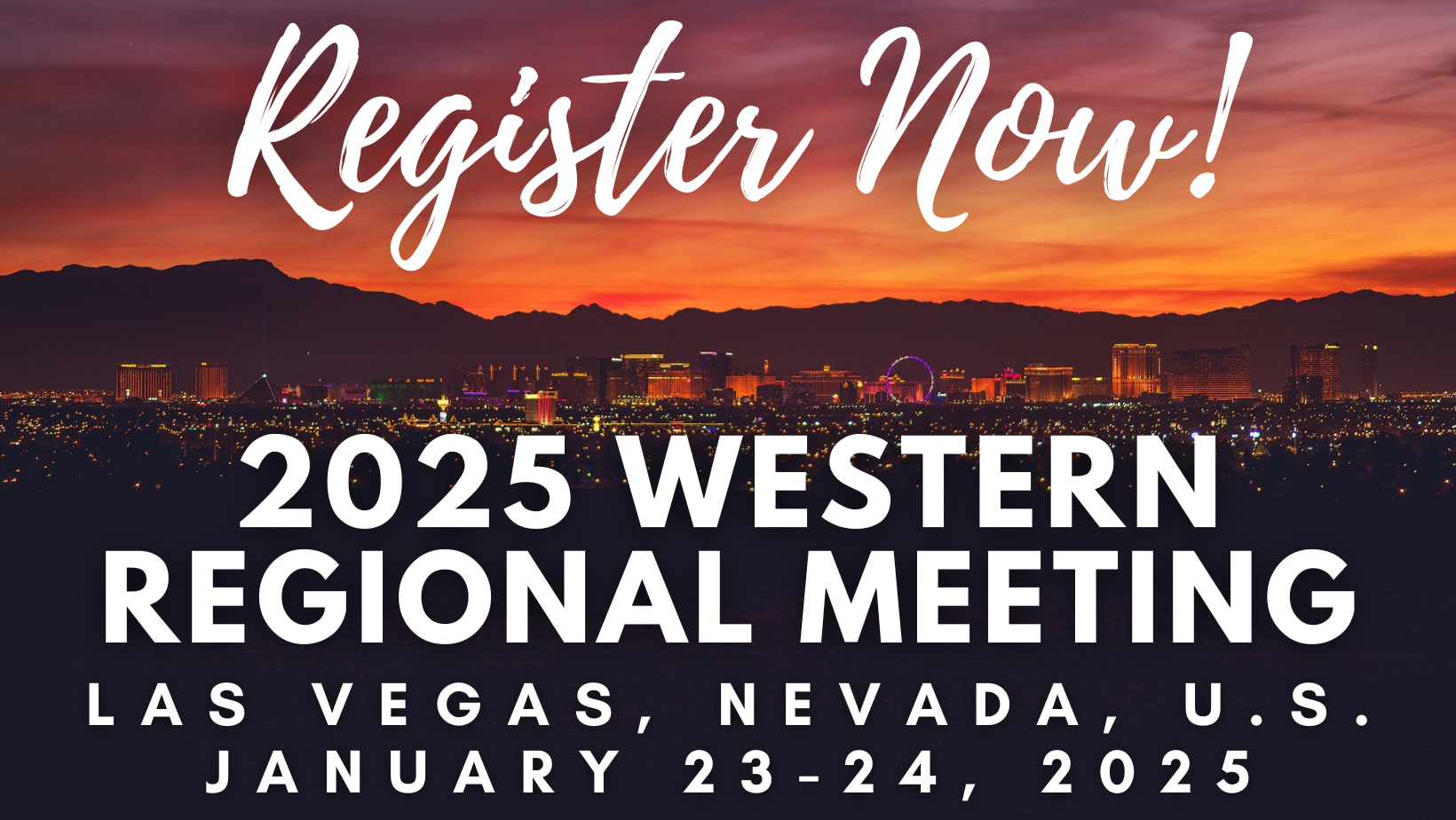 2025 Western Regional Meeting - January - Registration