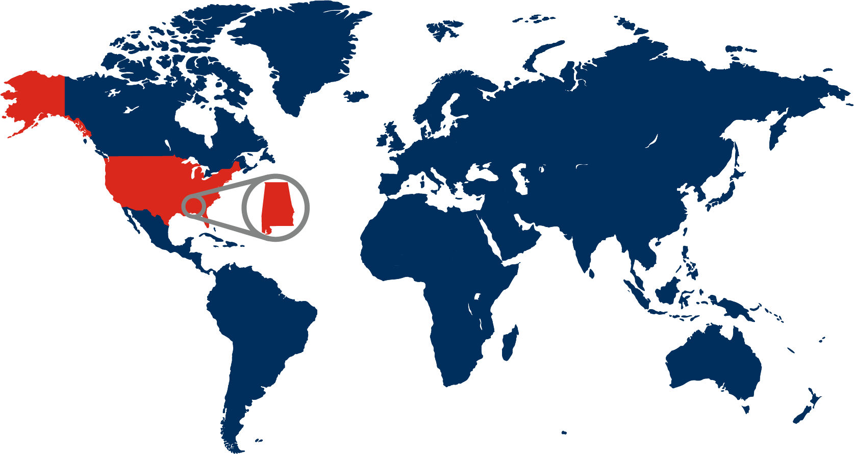 2024 December 17 - Weekly Travelogue - Alabama World Map