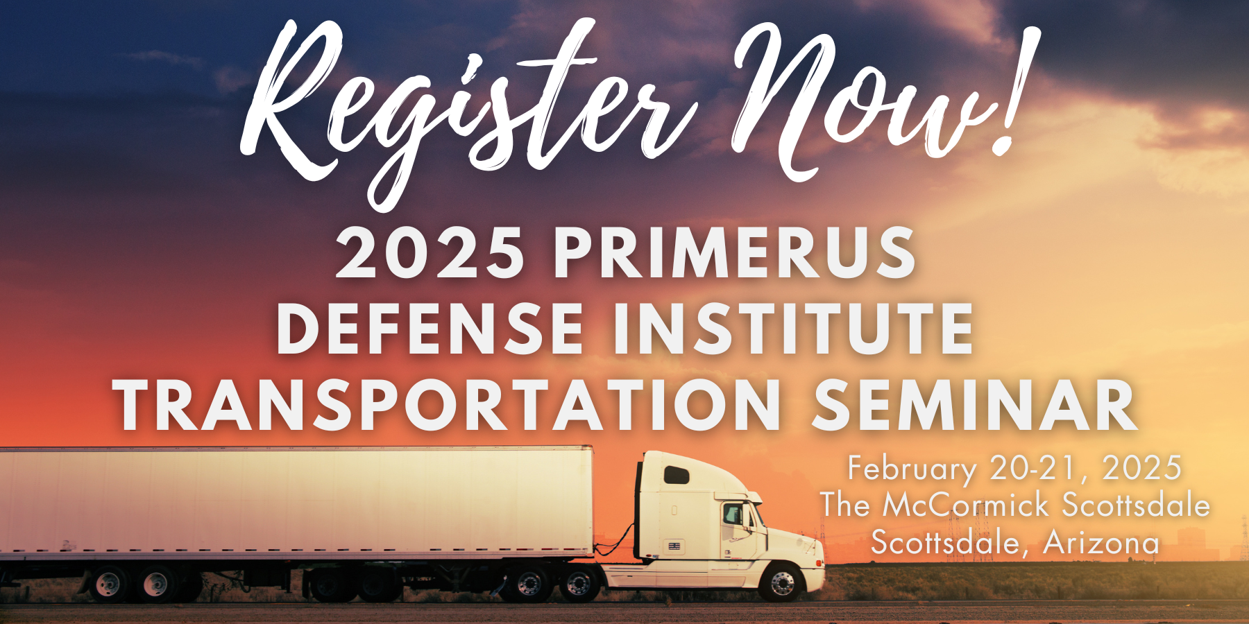 2025 Primerus Defense Institute Transportation Seminar - Registration